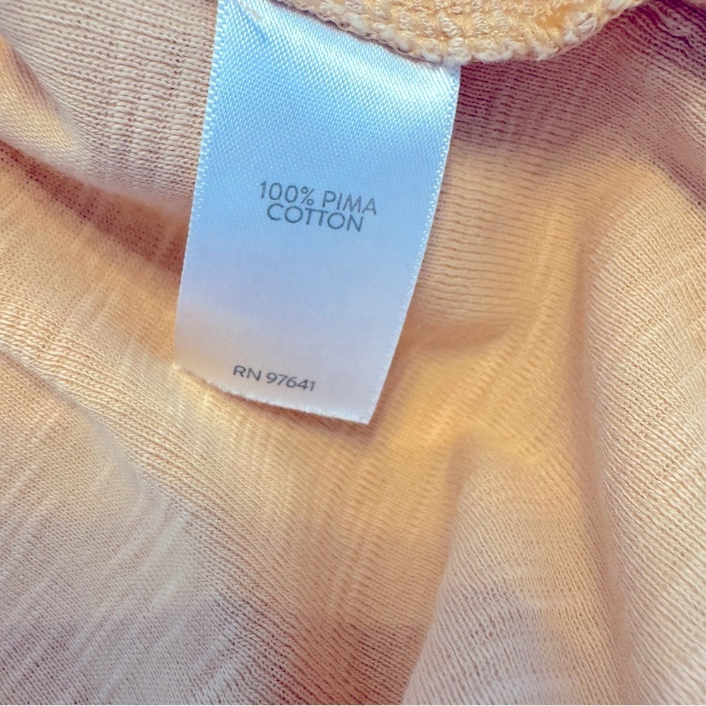J. Jill Women's Coral 100% Pima Cotton XL Top - Picture 5 of 5